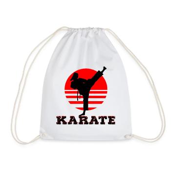 Karate - Turnbeutel - Weiß - Vorne
