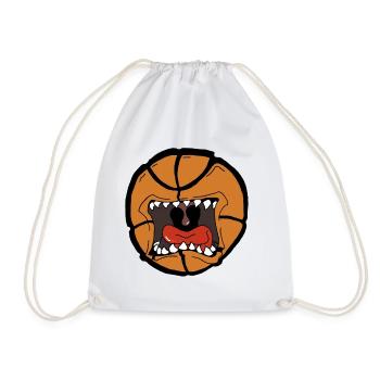 Explosives Basketball-Design - Turnbeutel - Weiß - Vorne