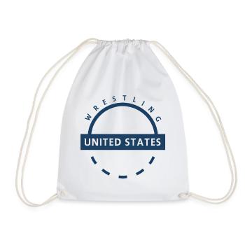 Emblème de Wrestling USA - Sac de sport léger - blanc - Devant