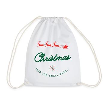 Noël passera - Défilé du Père Noël Humour - Sac de sport léger - blanc - Devant