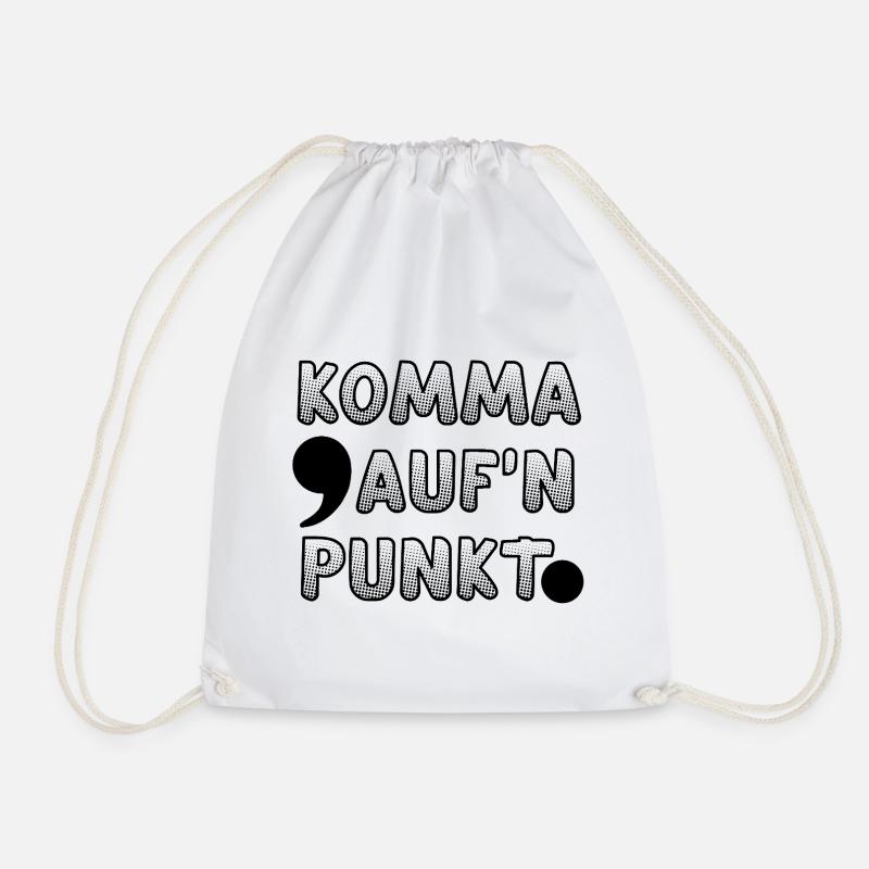 Fun word game for grammar / language lovers - Drawstring Bag - white