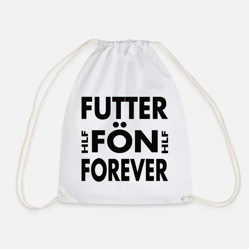 Futterfön - Heißluftfritteuse Für immer - Turnbeutel - Weiß