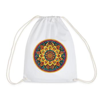 Kaléidoscope lumineux du mandala - Sac de sport léger - blanc - Devant