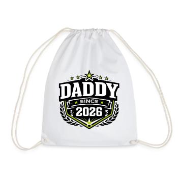 Daddy Since 2026 – Proud Dad Design - Drawstring Bag - white - Front