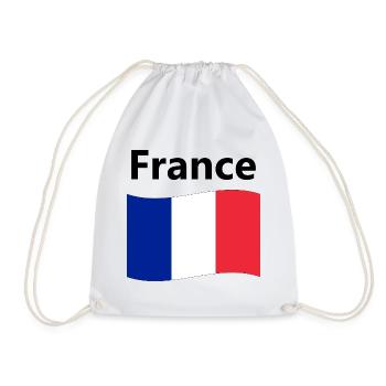 Drapeau Français - Sac de sport léger - blanc - Devant