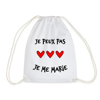 JE PEUX PAS. MARIE. FUTUR MARIE. EVJF. TEAM. TEAM  - Sac de sport léger - blanc - Devant