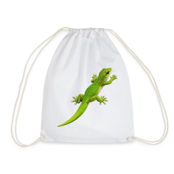 Gecko klettert 1 - Turnbeutel - Weiß - Vorne