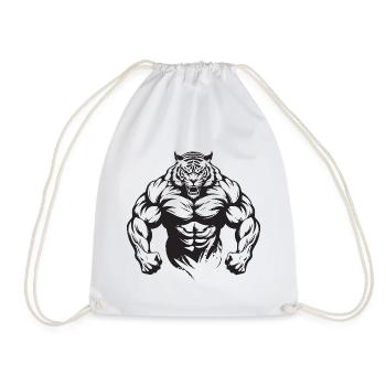 Culturisme Tiger - Sac de sport léger - blanc - Devant