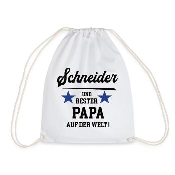 Schneider Bester Papa Vatertag Geburtstag Vater - Turnbeutel - Weiß - Vorne