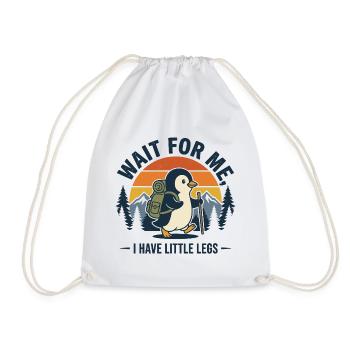 Hiking - Outdoor Adventure - Wait For Me - Drawstring Bag - white - Front