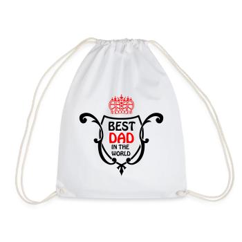 Estampe du Papa Royal avec couronne - Sac de sport léger - blanc - Devant