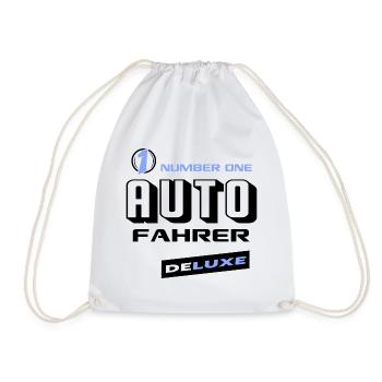 Autofahrer Number One Deluxe Bester Fahrzeuge - Turnbeutel - Weiß - Vorne