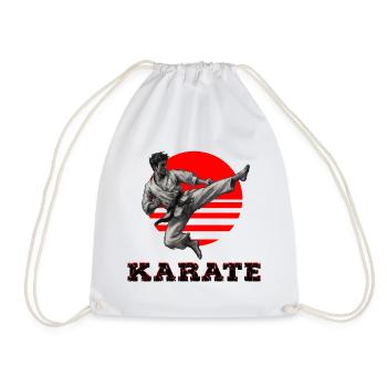 Karate - Turnbeutel - Weiß - Vorne