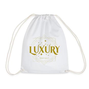 Luxus Gold Design mit Sternenornament - Turnbeutel - Weiß - Vorne