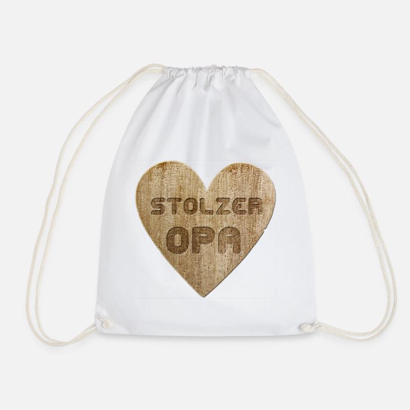 Love - Stolzer Opa - Turnbeutel - Weiß