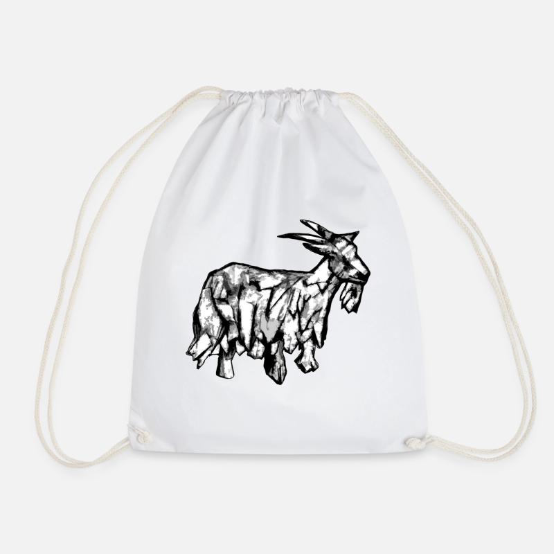 chèvre - Sac de sport léger - blanc