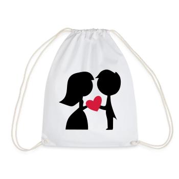 Lustige Geschenke zur Hochzeit - Turnbeutel - Weiß - Vorne
