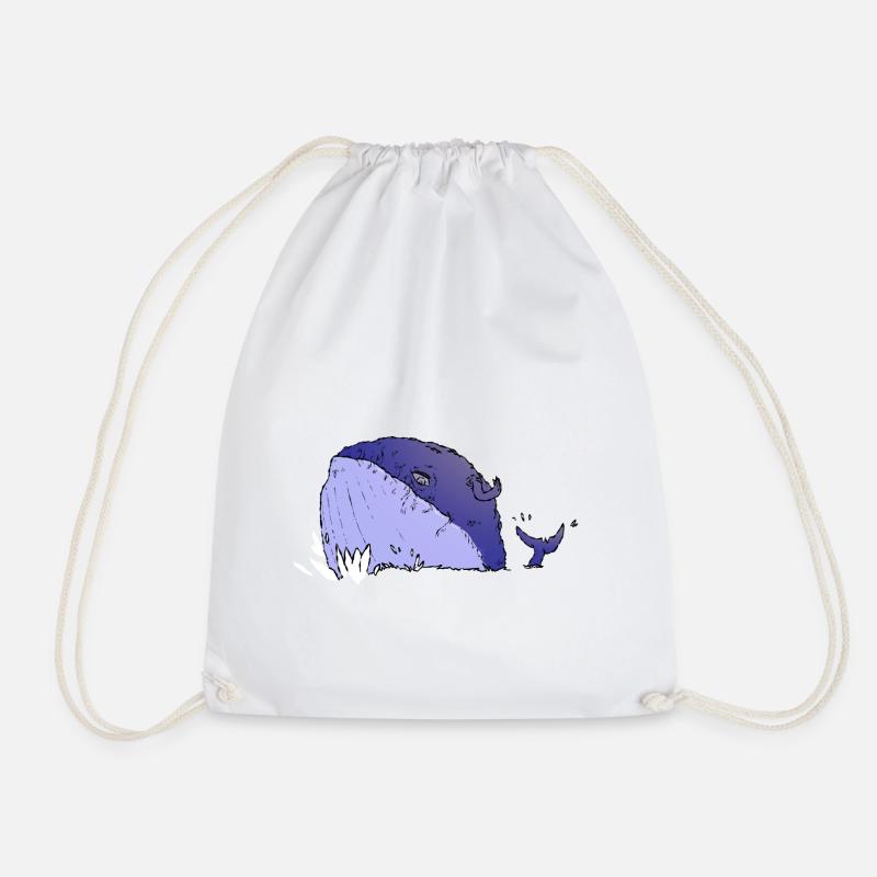Monique Soiffard - Drawstring Bag - white