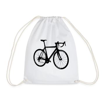 Motif de vélo de route comme cadeau pour les cyclistes - Sac de sport léger - blanc - Devant