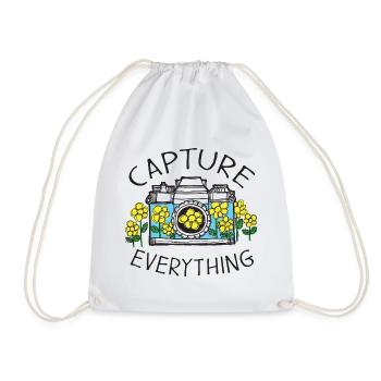 Photographie de la nature Vintage photographie d'appareil photo - Sac de sport léger - blanc - Devant