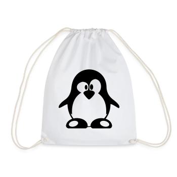 pinguin - Turnbeutel - Weiß - Vorne