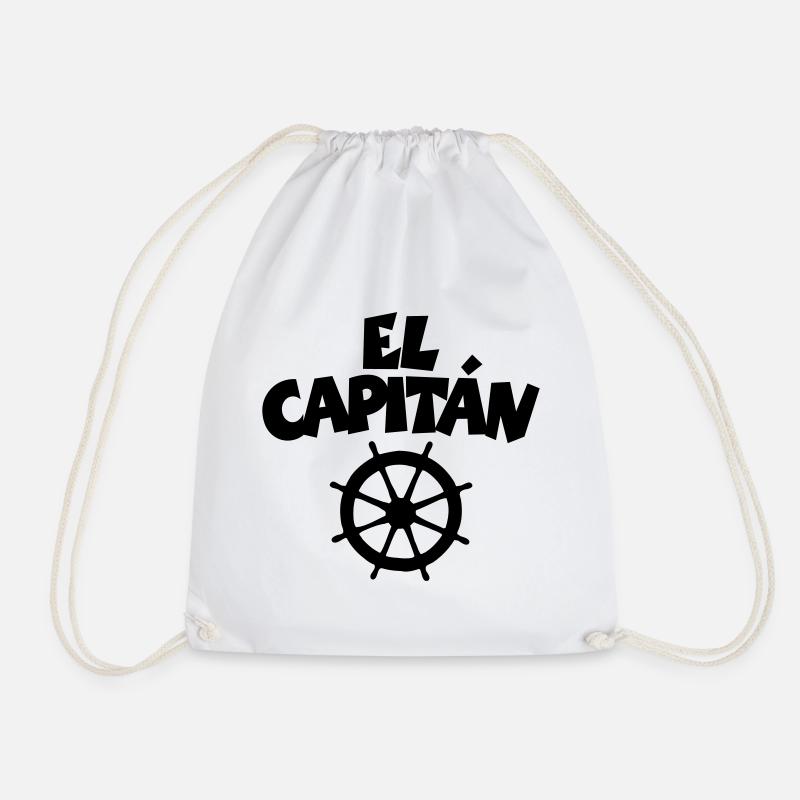 El Capitán Wheel - Drawstring Bag - white