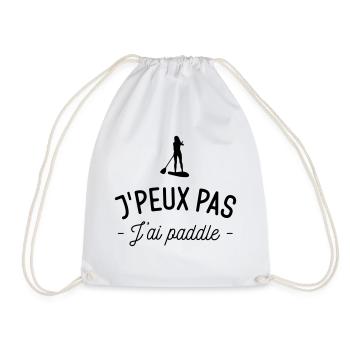 J'peux pas j'ai paddle - Sac de sport léger - blanc - Devant