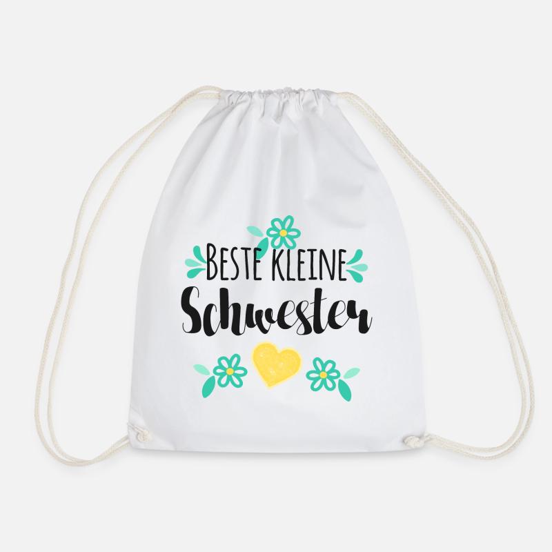 Beste Kleine Schwester - Turnbeutel - Weiß