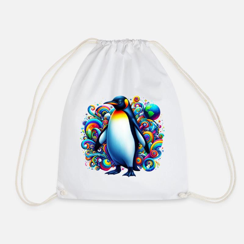 Pinguin - Turnbeutel - Weiß