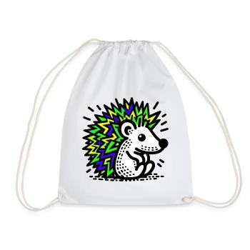 Hérisson - Sac de sport léger - blanc - Devant