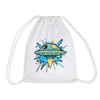 Soucoupe OVNI Scifi - Sac de sport léger - blanc - Devant