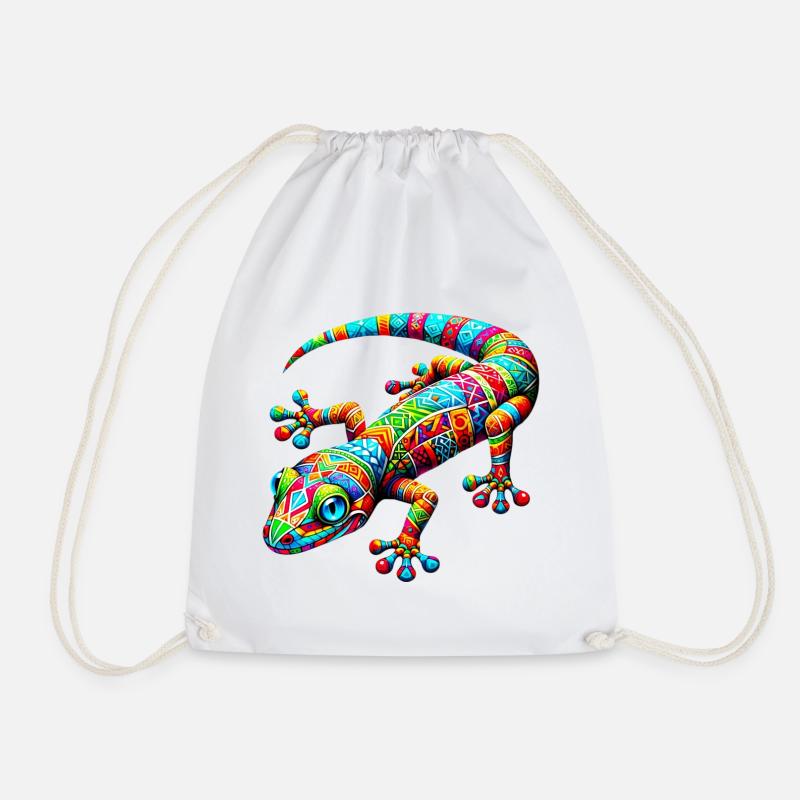 Gecko - Turnbeutel - Weiß