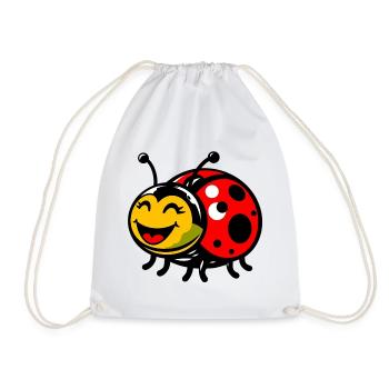 Ladybird - Drawstring Bag - white - Front