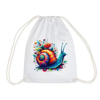 Escargot - Sac de sport léger - blanc - Devant