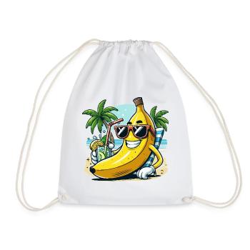 Banane détendue - Sac de sport léger - blanc - Devant