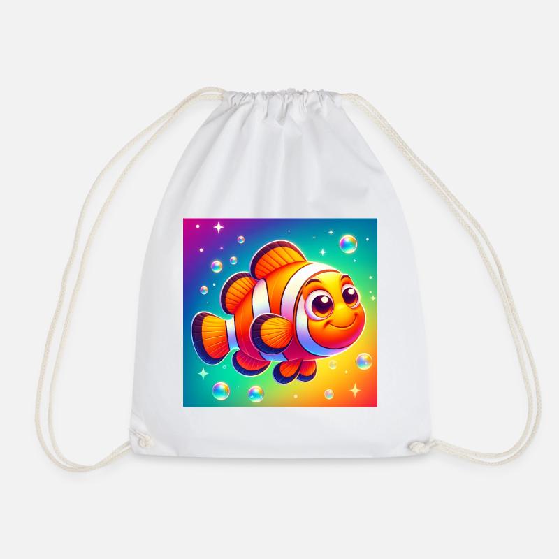 Clownfisch - Turnbeutel - Weiß