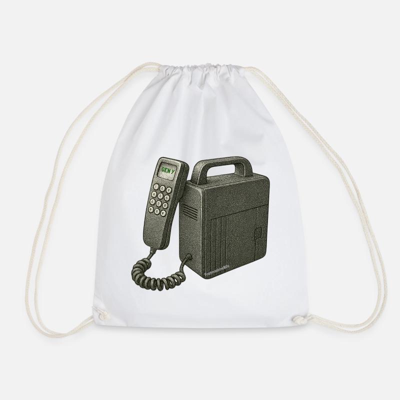 Téléphone nostalgique - Sac de sport léger - blanc