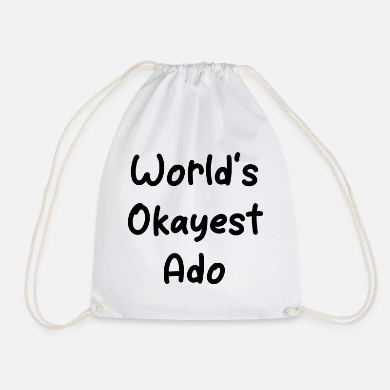 World’s Okayest Ado - Conception du nom - Sac de sport léger - blanc