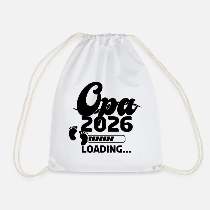 Opa 2026 Loading - Turnbeutel - Weiß