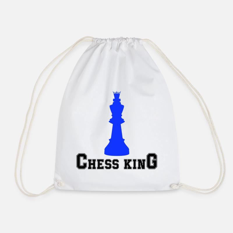 Schach König - Turnbeutel - Weiß