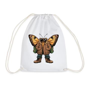 Schmetterling Cool Winter - Turnbeutel - Weiß - Vorne