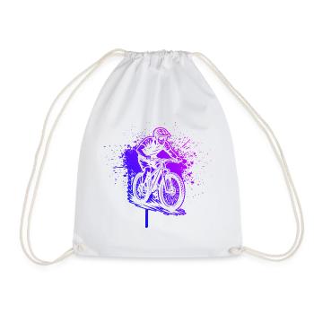 Un motif réservé au VTT - Sac de sport léger - blanc - Devant