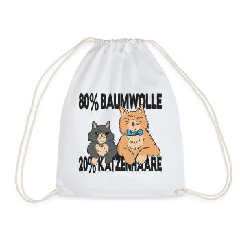 Chat propriétaire de chat, chat dit cadeau - Sac de sport léger - blanc - Devant
