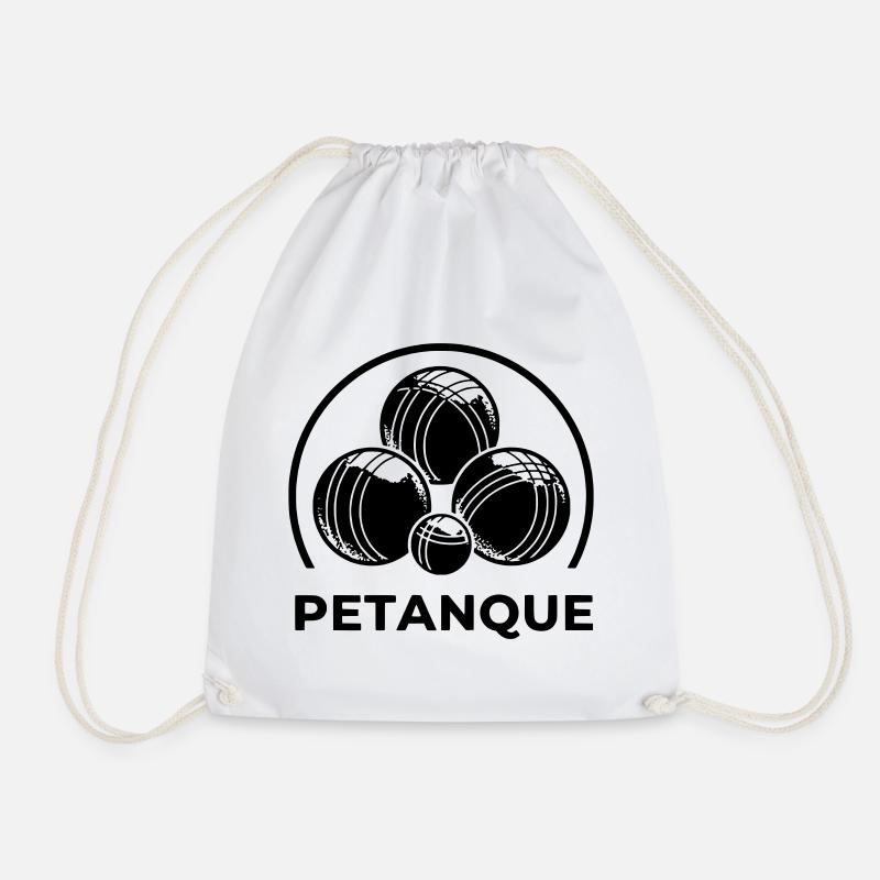 logo petanque - Sac de sport léger - blanc