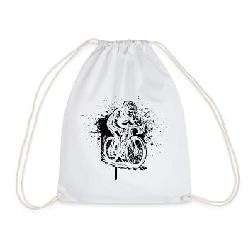 A must-have for real road bikes - Drawstring Bag - white - Front