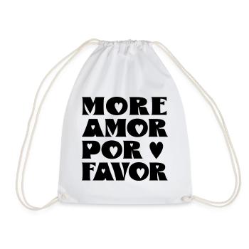 Plus d’amour s’il te plaît - Sac de sport léger - blanc - Devant