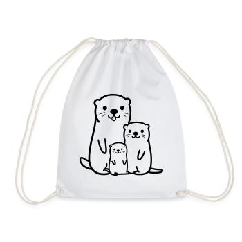 Loutre - Sac de sport léger - blanc - Devant