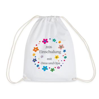 Einschulung 2026  - Turnbeutel - Weiß - Vorne
