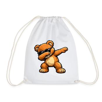 Dabbing Teddy - Turnbeutel - Weiß - Vorne