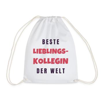 Beste Lieblingskollegin der Welt - Turnbeutel - Weiß - Vorne